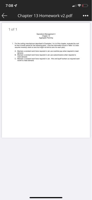 table 13.3 inventory carrying cost : 5$ sub