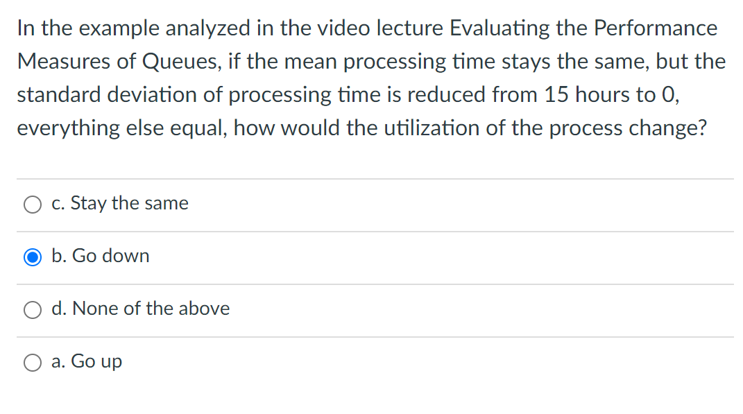 In the example analyzed in the video lecture