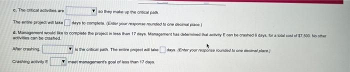 help !! sorry its long Activity Duration (days)