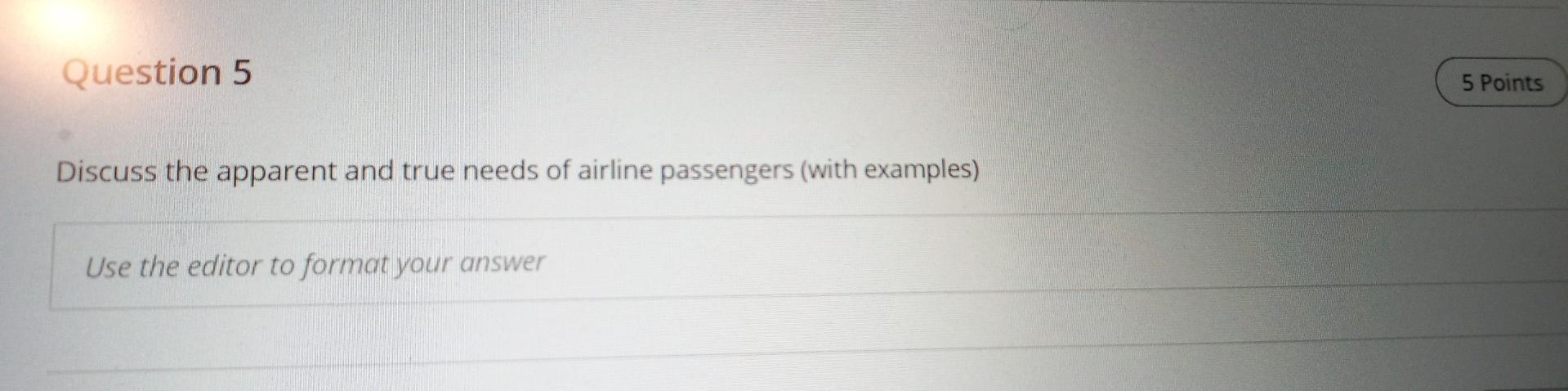 Question 5 5 Points Discuss the apparent and true