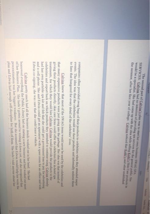 This question is complete. This is a case study..