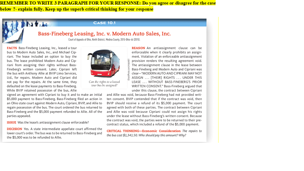 REMEMBER TO WRITE 3 PARAGRAPH FOR YOUR RESPONSE: