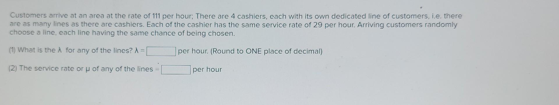 need help on these 3 regarding customer flow and