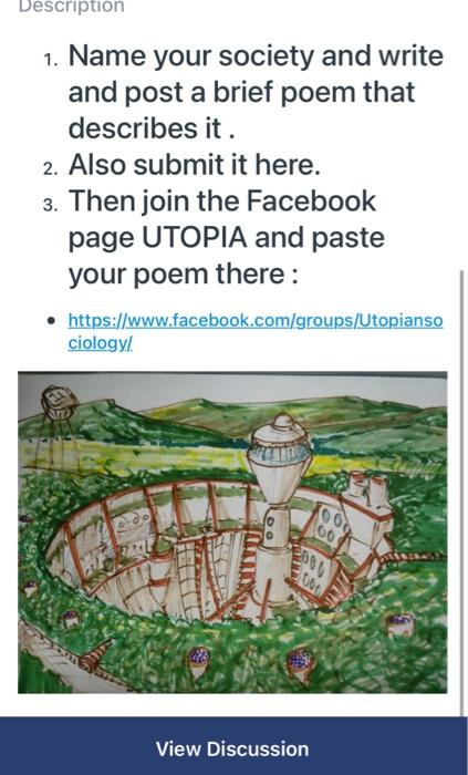 Description 1. Name your society and write and