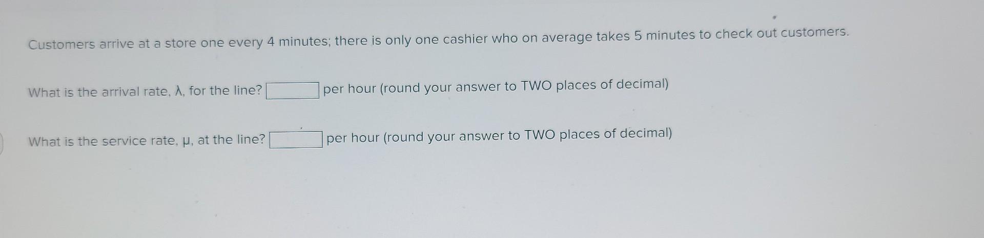 need help on these 3 regarding customer flow and
