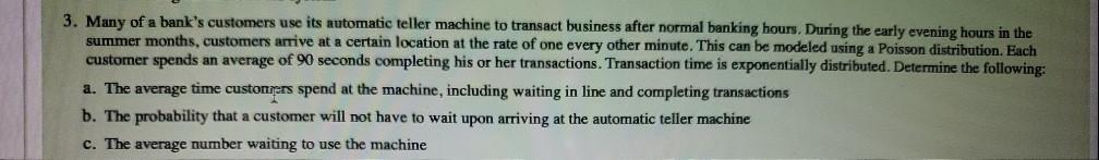 SOLVE USING EXCEL. SHOW ALL WORK AND EQUATIONS.