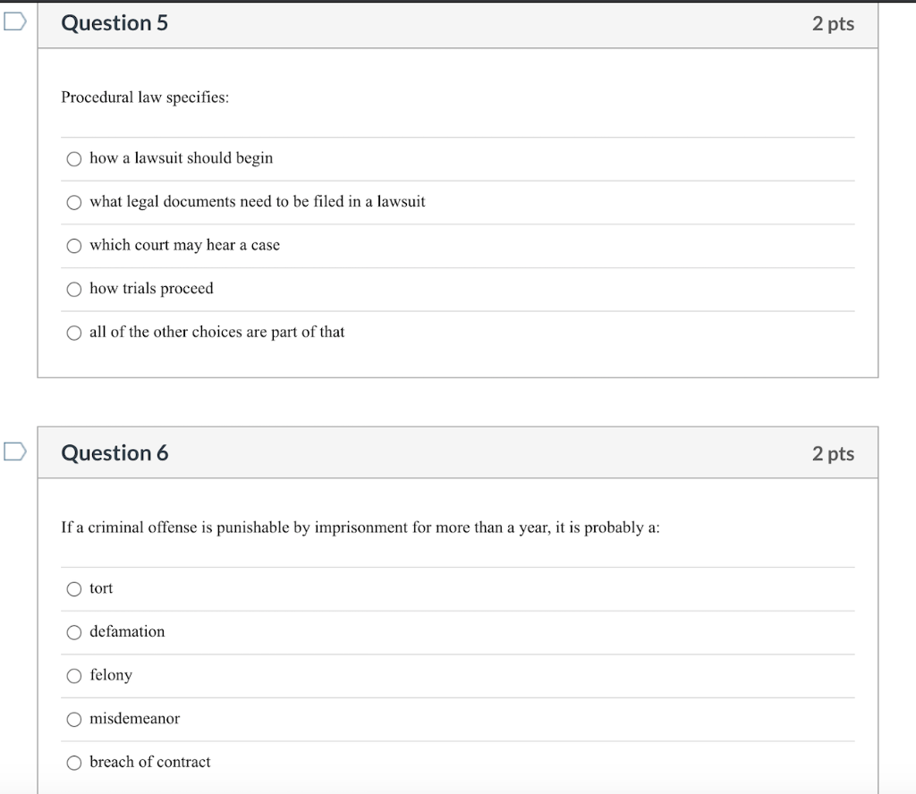 Business law questions Question 1 2 pts Under a