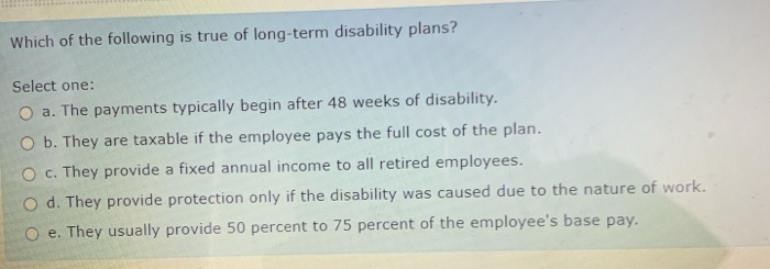 Which of the following is true of long-term