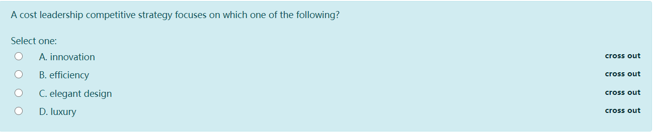 In a SWOT analysis, strengths and weaknesses are
