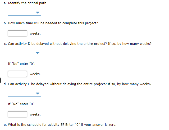 C H A D F Start Finish B E G A B c. DE F G H