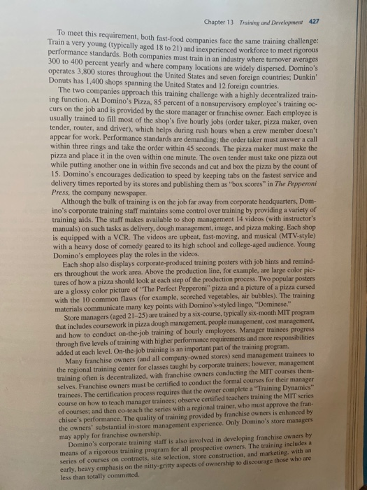 Human Resource Management Read Application Case