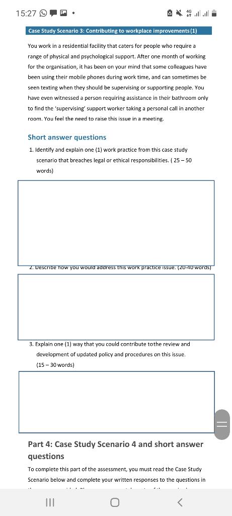 15:27 0 P Case Study Scenario 3: Contributing to