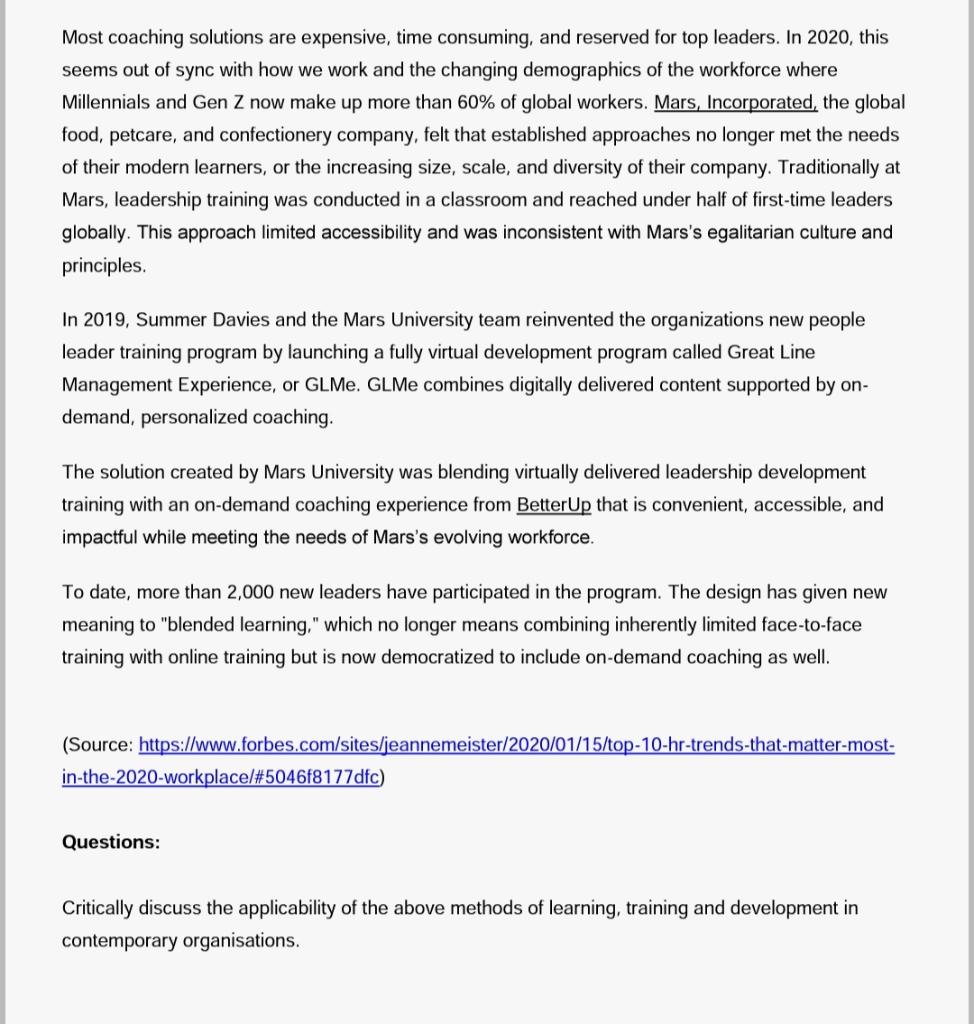 QUESTION TWO [30] Read the following article and