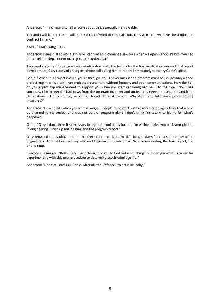 5.3 Identify the lessons learned from the above