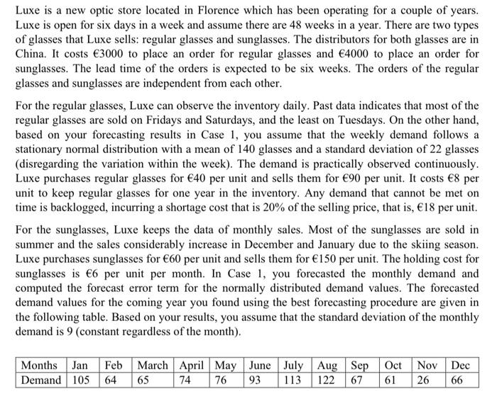 Luxe is a new optic store located in Florence