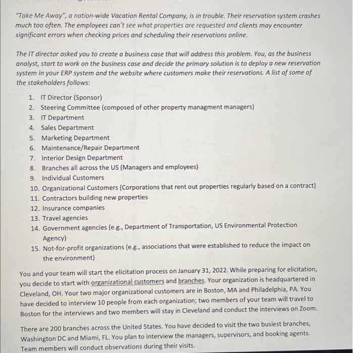 "Take Me Away", a nation-wide Vacation Rental