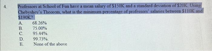 Professors at School of Fun have a mean salary of