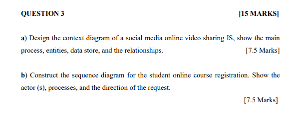 QUESTION 2 [15 MARKS Use the following