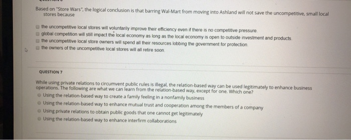 Based on "Store Wars", the logical conclusion is