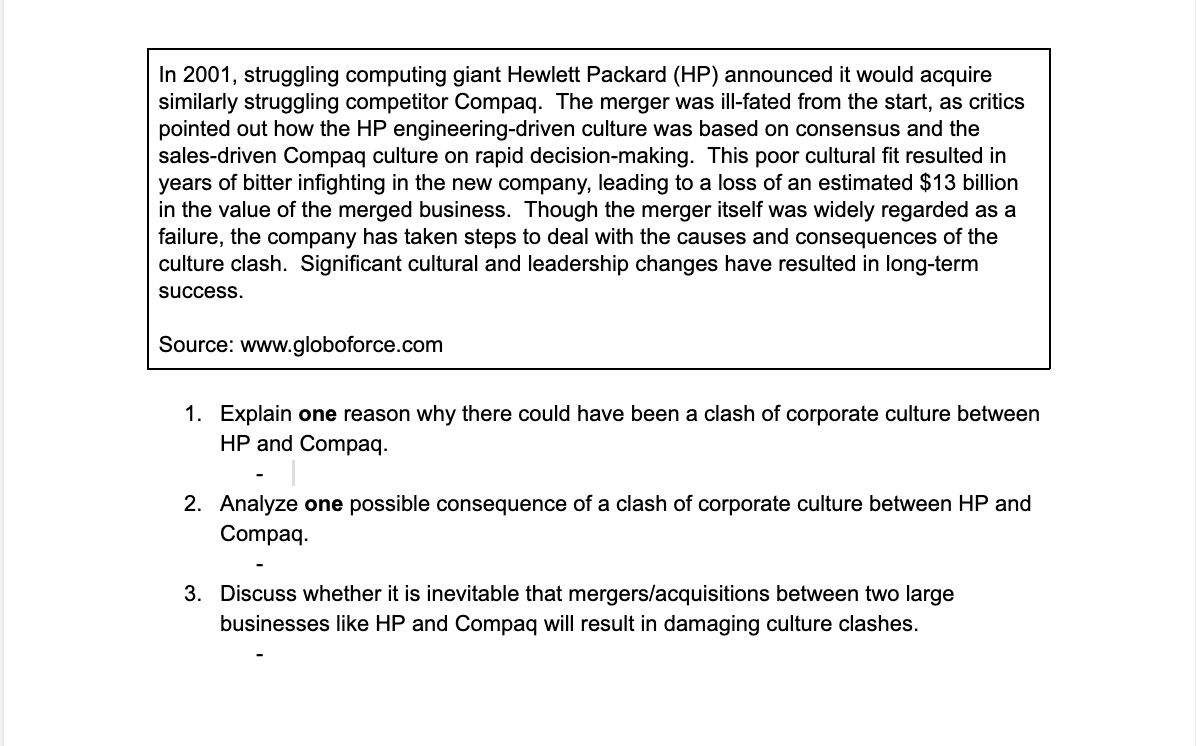 In 2001 , struggling computing giant Hewlett