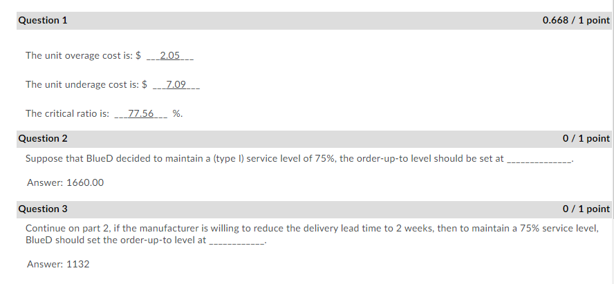 Please answer question 1-3, thank you! PS: The