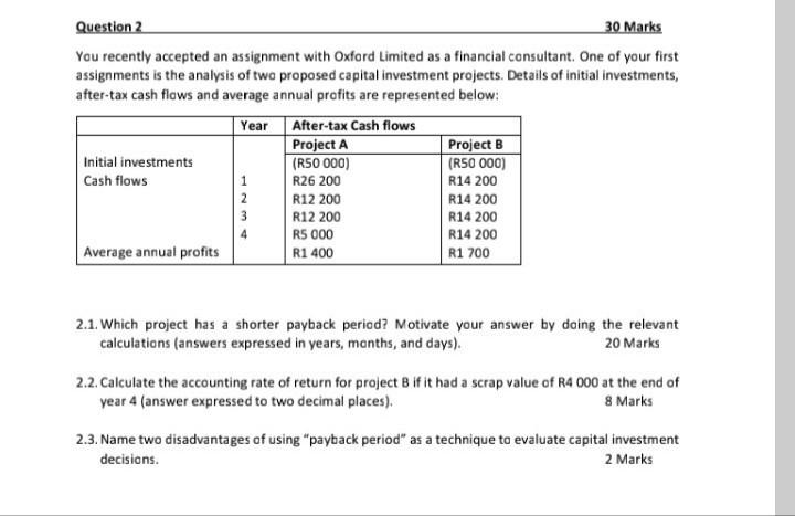 Question 2 30 Marks You recently accepted an