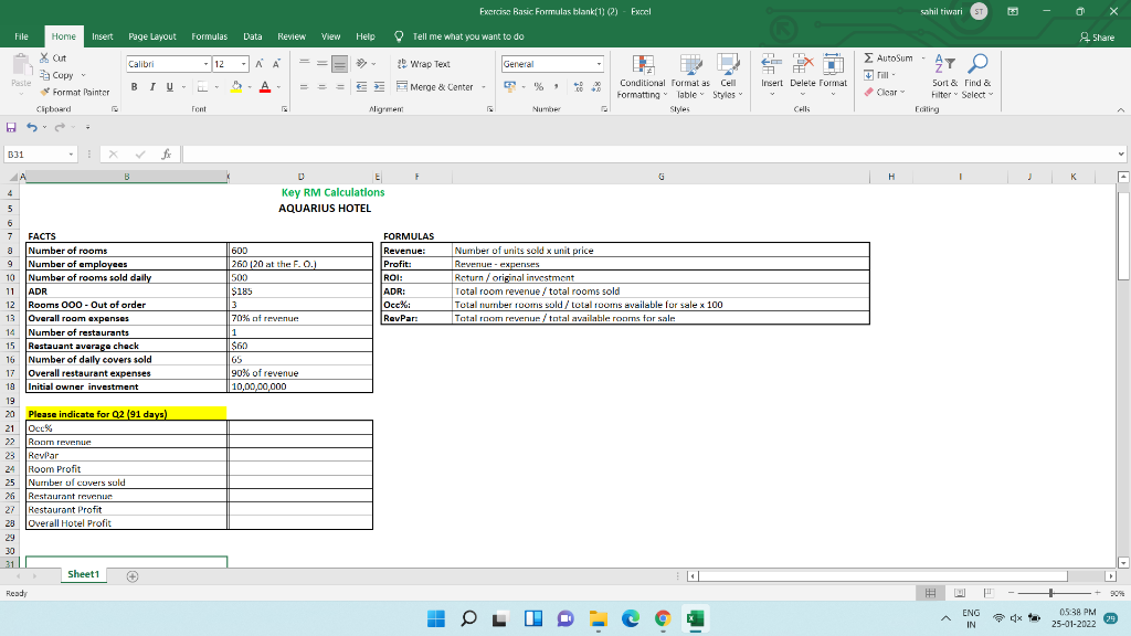 Exercise Basic Formulas blank(1) (2) - Excel