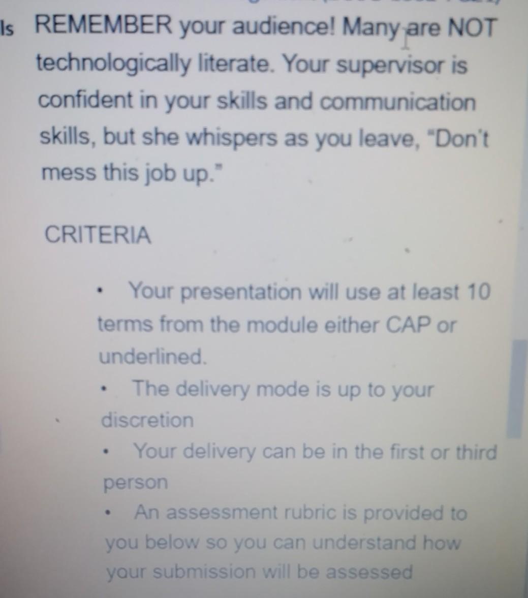 Technology Comes to Marfa, Texas OBJECTIVE This