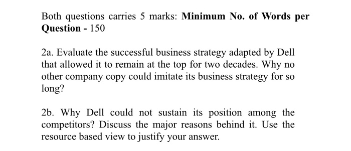 2. Read the following case study to answer