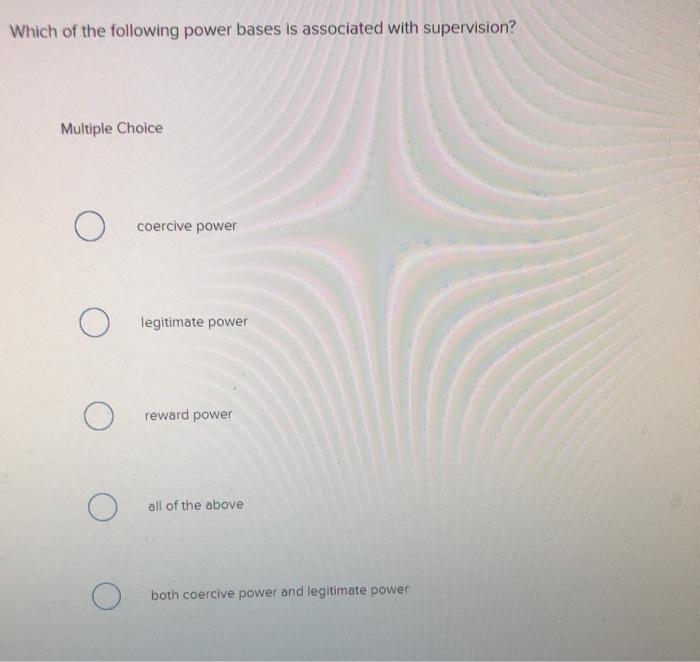 Which of the following leadership theories