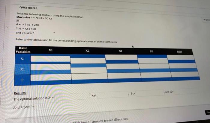 Need the answer immediately QUESTION 6 Solve the