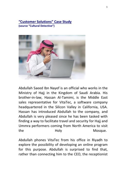 "Customer Solutions" Case Study (source "Cultural