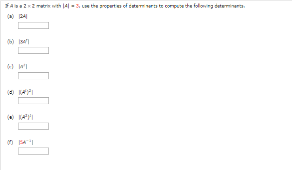 QUANTITATIVE BUSINESS ANALYSIS! if Ais a 2 x 2