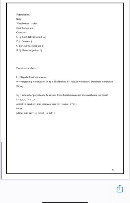 foumlate the problem with lingo Problem