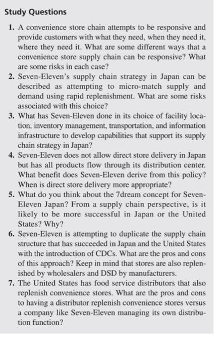 case study quationa supply chain course Study