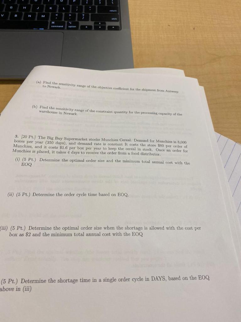 G L V B N M 3 ? command option - (a) Find the