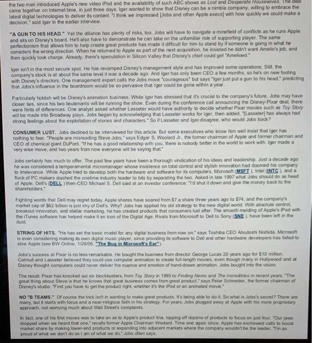 Magic Kingdom Please read the following article