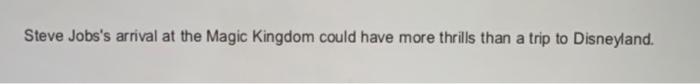 Magic Kingdom Please read the following article