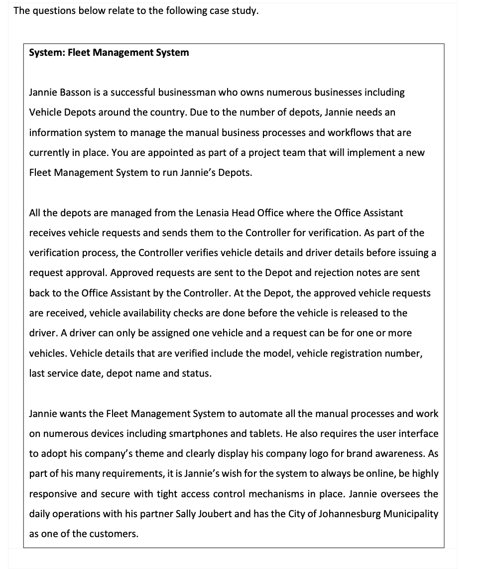 SAND (SYSTEM ANALYSIS AND DESIGN) Q.3.2 WE NEED