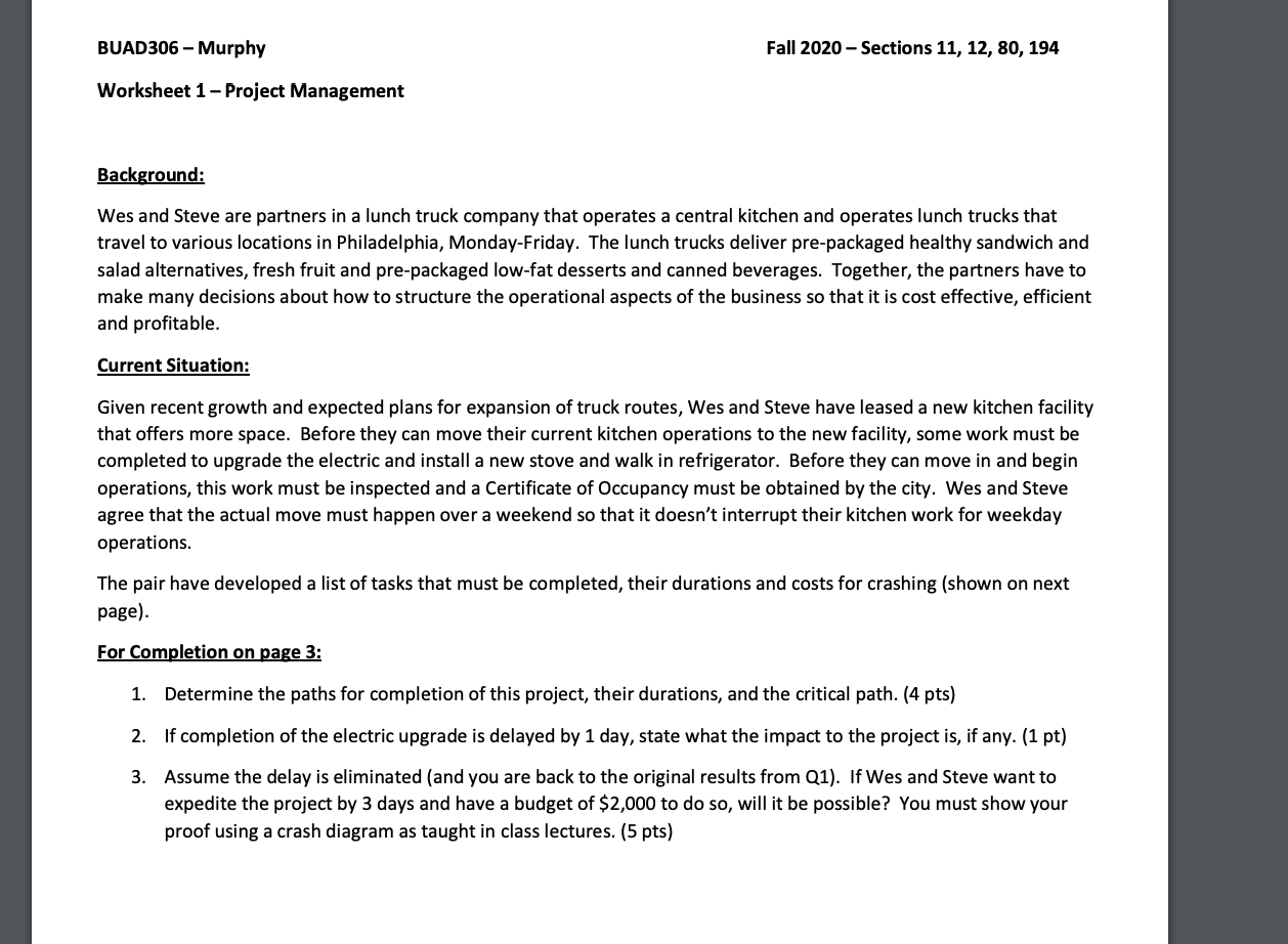 BUAD 306 - Murphy Fall 2020-Sections 11, 12, 80,