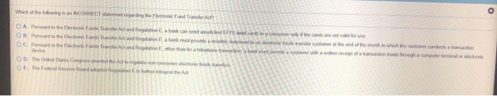 at Which of the following is an INCORRECT