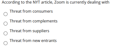 According to the NYT article, Zoom is currently