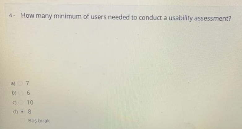 14. What are the measures of Efficiency? a)