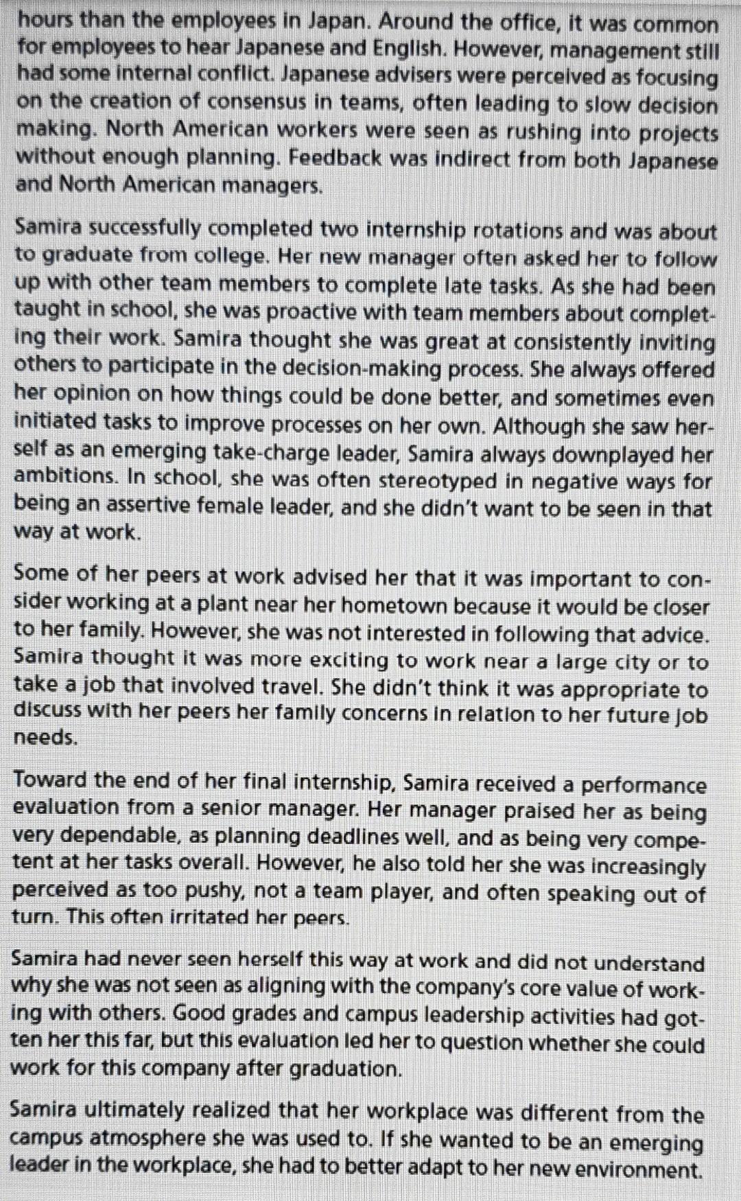 Assignment Description Read the case study: "A