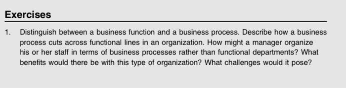 Exercises 1. Distinguish between a business