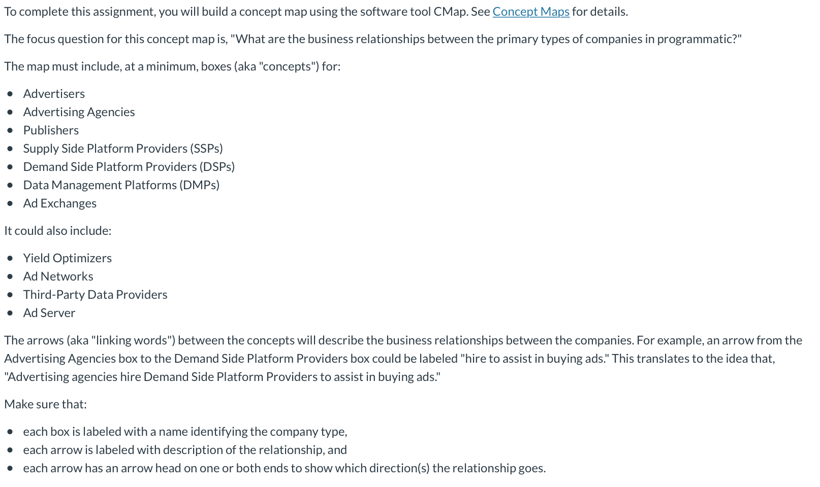 To complete this assignment, you will build a