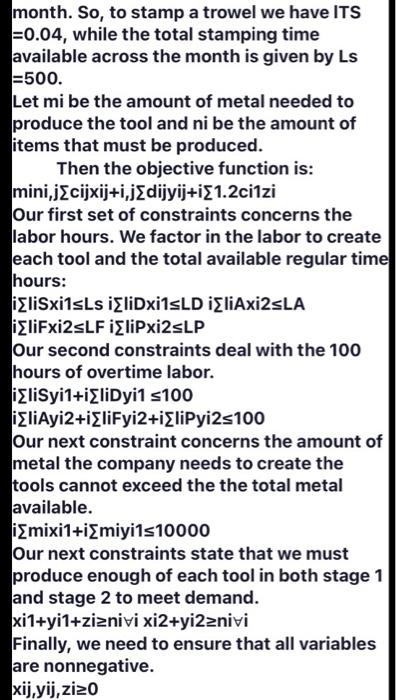 this is the question and this is the lp for the