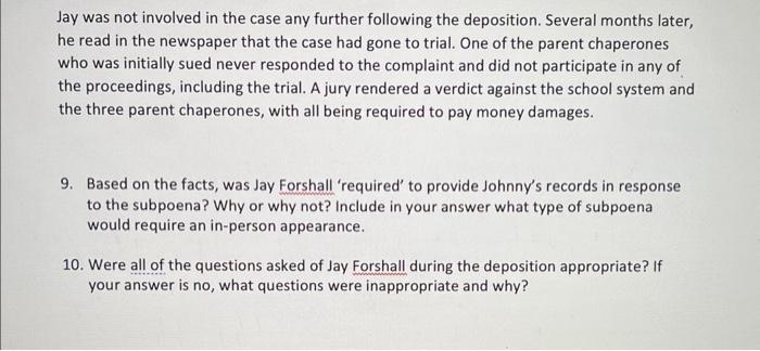 Please answer questions 9 and 10 based on the