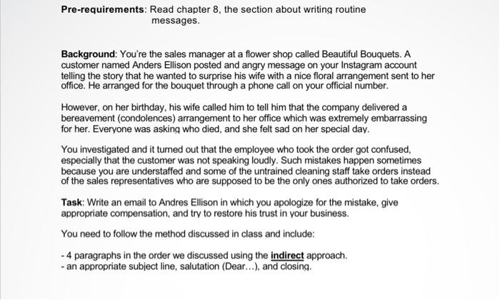 Pre-requirements: Read chapter 8, the section