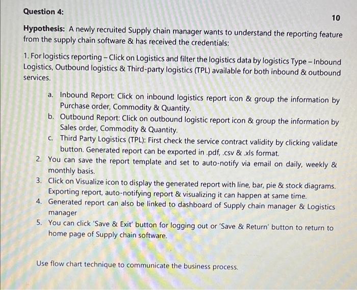 please make flow chart in microsoft word Question